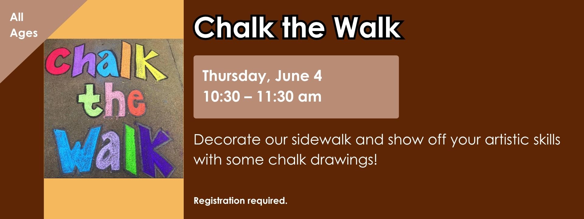 Chalk the Walk June 4